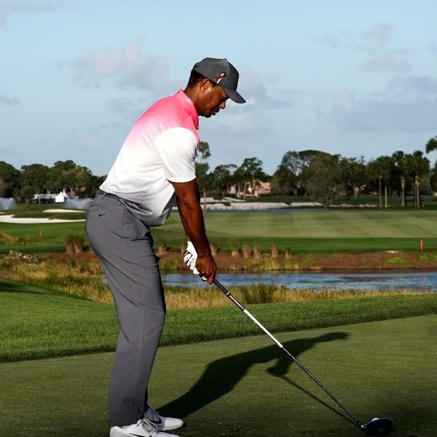 Tiger Woods Schwunganalyse: Setup