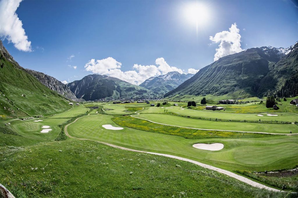 Andermatt Swiss Alps Golf Course: Austragungsort des Landesfinales der SAMSONITE Golf Club Tour