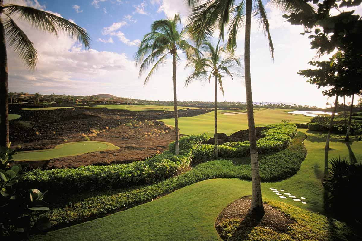 Tom Weiskopf Golf Course at Four Seasons Resort auf Hawaii/Big Island (Foto: picture-alliance)